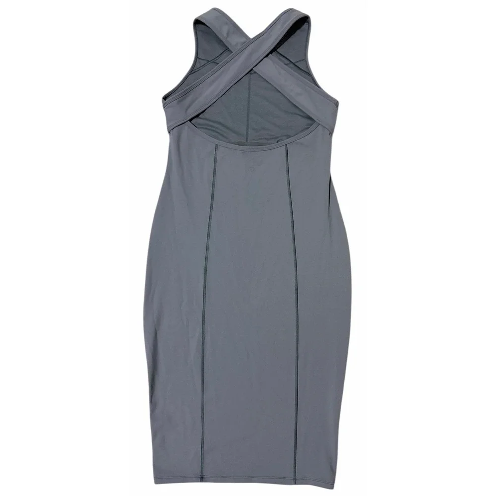 Lululemon Picnic Play Midi Bodycon Dress Steam Blue Women's‎ Size 12